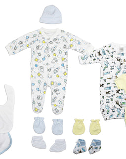 Bambini Neutral Newborn Baby 13 Pc Layette Baby Shower Gift Set